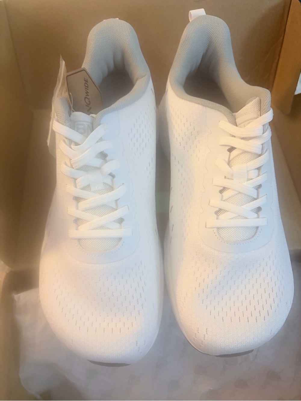 Men's White Athletic Sneakers - Lightweight Performance Runner